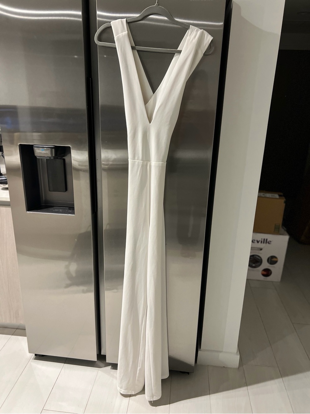 Lulus Wide Leg Jumpsuit in Ivory